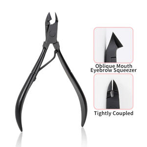 Cortauñas Profesional para Salón en Casa, Set de Manicura de Acero Inoxidable con Cuchilla Curva para Uso en Dedos de Bebé, Cortaúñas Negro 2026 - Product Image 1