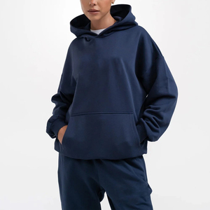 Sudadera con Capucha para Mujer de la Mejor Calidad, Servicio OEM al por Mayor, Logotipo Personalizado, Puños y Dobladillo Acanalados, Hombros Caídos y Bolsillo con Cordón - Product Image 1