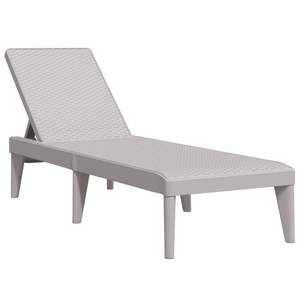 Chaise longue pliante standard en polypropylène gris, design pliable pratique pour la détente en plein air - Product Image 2