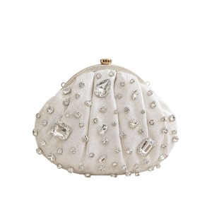 Bolso de Mano Metálico de Lujo Hecho a Mano con Flecos y Correa Individual para Mujer, Precio al por Mayor desde India - Product Image 1