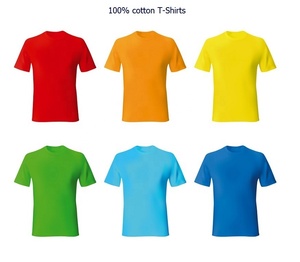 เสื้อยืดคอกลมแขนสั้นสำหรับผู้ชายเสื้อคอ100% ผ้าคอตตอนไซส์ใหญ่พิเศษโลโก้ตามสั่ง - Product Image 3