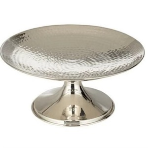 Highest Selling <b>Silver</b> Finished Cake Stand With Glass Dome Lid Luxury Tabletop Decor Cake Stand For Home Hotel Cafe Restaurant - Product Image 4
