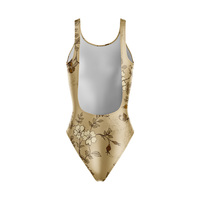 Maillot de bain une pièce personnalisé pour femme en Spandex et Polyester, impression par transfert thermique, logo frontal personnalisé, coutures invisibles, séchage rapide