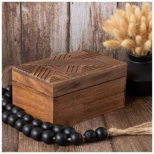 Elegant Wooden Perfume Storage <b>Box</b> for Fragrance Bottles Essential Oils Beauty Accessories and Dressing Table Organization - Product Image 2