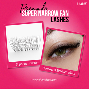 ขนตาปลอม Charmlash ขายส่งแบบพัดสำเร็จรูป คุณภาพสูงจากผู้ผลิตชั้นนำ ใช้เส้นใย PBT ของเกาหลี สร้างวอลลุ่มได้อย่างง่ายดาย รวดเร็ว ไร้รอยต่อ - Product Image 2