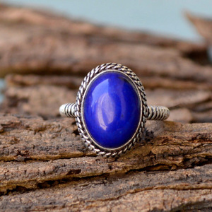 แหวนลาพิส ลาซูลี เงินแท้ 925 ทำมือ พลอยสีน้ำเงิน เครื่องประดับ - Product Image 4