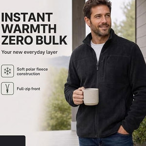 Veste polaire premium chaude, conçue avec un tissu polaire doux, coupe confortable et fermeture éclair avant sécurisée. - Product Image 2