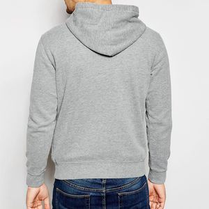 Sudadera de forro polar de manga larga para invierno con capucha y logotipo personalizado, sudaderas de forro polar de corte regular para hombre - Product Image 3