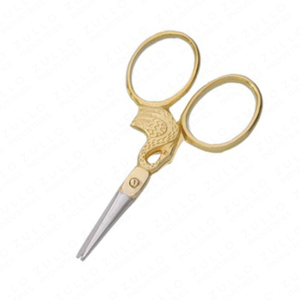 Ciseaux à ongles de qualité supérieure avec design de cigogne dorée, en acier inoxydable, lame pointue et affûtée, manche orné, outil professionnel de manucure et de soin de beauté - Product Image 4