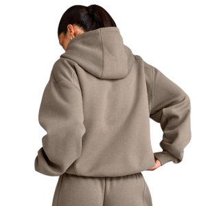 Women Casual Zip Up Hoodie Long Sleeve Sweatshirt Hooded Jacket Soft Fleece Activewear Streetwear Custom <b>Clothing</b> Wholesale - Product Image 2
