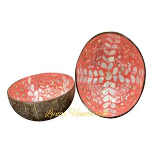 Bol de noix de coco laqué coloré personnalisé Offre Spéciale fabriqué à la main Style de conception classique Vietnam idéal pour mélanger les aliments Premium - Product Image 2