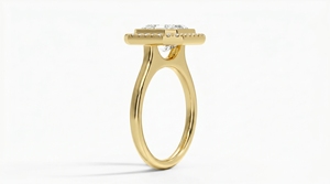 Anillo de Compromiso con Diamante Corte Asscher para Mujer, Diamante Clásico Cultivado en Laboratorio - Product Image 5