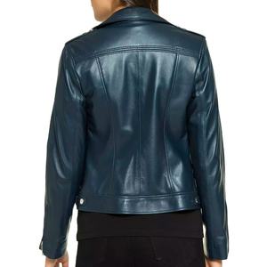 Chaqueta Clásica de Piel de Vaca para Mujer, Premium, Suave, Flexible, Transpirable, de Secado Rápido, Corte Entallado, Cómoda, Informal, Moderna - Product Image 5