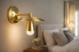 Modern Brass <b>Wall</b> <b>Sconce</b> Art Deco Handmade Indoor <b>Lighting</b> for Home Office and Hallway Durable Design - Product Image 4