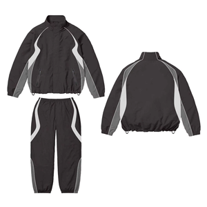 Ensemble de survêtement coupe-vent léger en microfibre pour homme – Veste et pantalon de jogging – Logo personnalisé – Vente en gros usine OEM ODM – Tenue décontractée - Product Image 4