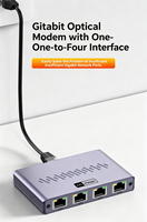 1 hingga 2 Gigabit Ethernet Splitter RJ45 LAN Port Network Splitter 1000Mbps Ethernet Switch LAN Cable Sharing Adapter untuk Router