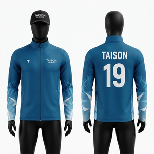 Chaqueta de Entrenamiento de Hockey sobre Césped Unisex, 330g, Poliéster, con Capucha, Forro Polar, Impermeable, Transpirable, de Secado Rápido, con Bolsillos y Logotipo Personalizado en la Parte Delantera - Product Image 1