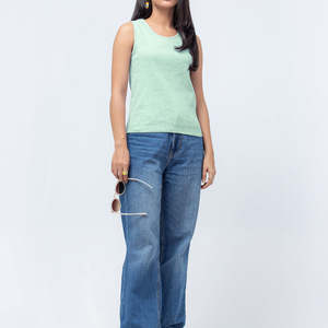 Nouveauté 2025 – Débardeur de yoga et de sport pour femme, grande taille, en coton/fibre de bambou, avec logo personnalisé – Meilleures ventes en gros - Product Image 6