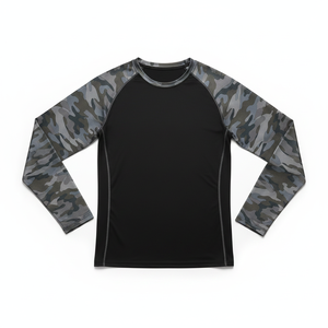 Camiseta de Manga Larga para Hombre, de Secado Rápido, para Entrenamiento, Proveedor Mayorista, Tela de Spandex y Poliéster - Product Image 5