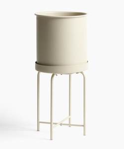Support en fer noir avec revêtement en poudre et pot plaqué or, jardinières décoratives, pot à fleurs pour plantes d'intérieur et d'extérieur, Linea Exports - Product Image 3