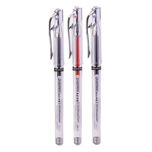 Penna Gel di grande capacità da 0.5mm con inchiostro multicolore blu e rosso in plastica per esami d'ufficio forniture di cancelleria - Product Image 3