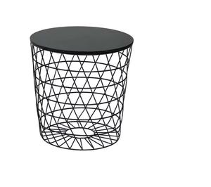 Coffee <b>Table</b> Geometric Metal Wire Design <b>Side</b> <b>Table</b> For Living Room Home Hotel Office Durable Modern Accent Furniture Decor Uses - Product Image 1