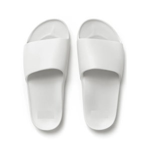 รองเท้าสไลด์ดีไซน์ใหม่ แฟชั่น unisex ยาง PVC โลโก้ น้ำหนักเบา หัวเหล็ก สีขาว ขายส่ง MOQ ต่ำ - Product Image 1