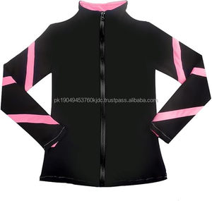 Vestes d'échauffement pour la danse, vêtements d'entraînement pour adultes, vêtements de danse de qualité supérieure, veste d'équipe de patinage sur glace, nylon/polyester, longue - Product Image 1