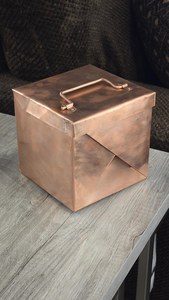 Pot à bougie cylindrique en cuivre, porte-bougie votif, fait main, résistant à la chaleur, décoration d'intérieur, logo personnalisé, luxe, brun, parfumé, Noël - Product Image 6