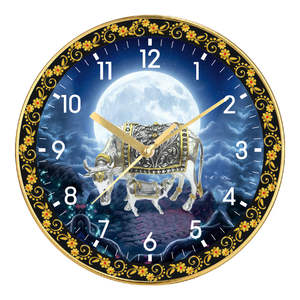 Luxury Hanuman Ji Wall Clock Plastic <b>Frame</b> Personalization Printing Spiritual Hindu Home Decor Gift Valentine's Day Father's Day - Product Image 5