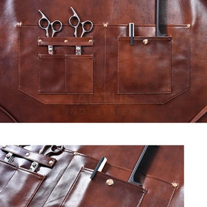 Delantales de Barbero Profesionales Más Vendidos, Material Suave y Liso, Delantales de Barbero Largos y Cómodos para Salón de Belleza - Product Image 3