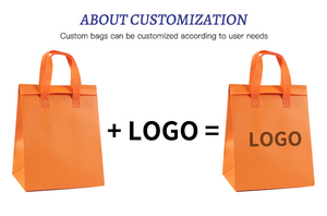 Bolsa Térmica Desechable Personalizada con Logotipo, de Tela No Tejida, con Aislamiento Térmico de Papel de Aluminio para Bebidas Calientes, Café, Entrega de Alimentos, Compras - Product Image 5