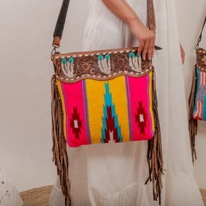 กระเป๋าสะพายข้างมัลติฟังก์ชันวินเทจของแท้100% ทำด้วยมือกันน้ำสำหรับผู้หญิงสีที่กำหนดเองสำหรับฤดูร้อนและฤดูใบไม้ร่วง - Product Image 2