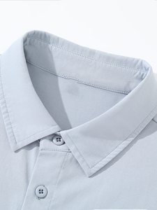 Camisetas Polo al por Mayor para Hombre, Estilo Vintage con Efecto Lavado, Manga Corta, Corte Holgado en los Hombros, Color Sólido, Casual para Exteriores - Product Image 2