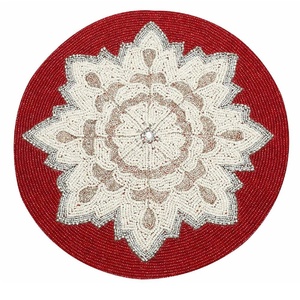 Nouveauté, tapis de table en perles de verre fait main, tapis de table perlé, sets de table pour événements spéciaux de Noël et décoration intérieure - Product Image 6