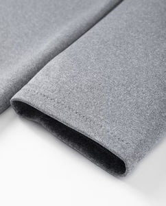 Men's Long Sleeve O-Neck T-Shirt Gray Regular Fit Casual Knitted Jersey Breathable Solid Color Regular Length Quick Dry 180g - Product Image 5
