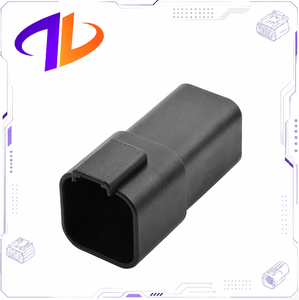 Conector Automotriz Impermeable DT04-6P-CE02 de 6 Pines, Contacto de Cobre Macho, Carcasa de Nylon, Color Negro, Serie DT - Product Image 2