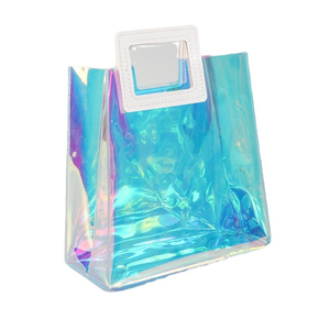 Sac fourre-tout en PVC transparent avec logo personnalisé, réutilisable, imperméable, sac de shopping, cadeau promotionnel pour les événements d'entreprise, les fêtes, les voyages - Product Image 4