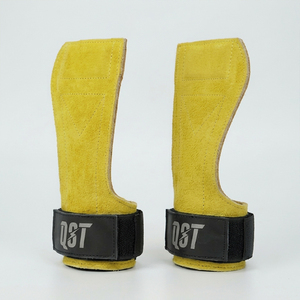 Poignées de musculation en cuir pour la musculation, la gym, l'haltérophilie, les tractions, avec sangles de soutien, logo personnalisé, unisexe - Product Image 4