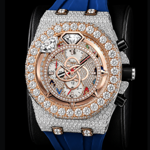 Luxury <b>Automatic</b> Moissanite Diamond Watch Men Full VVS Stone Stainless Steel Watch - Product Image 1