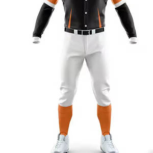 Custom Baseball Uniform Men's Full Sleeve Jersey With Number 10 And Name Sublimated Print Polyester Moisture Wicking All Seasons - Product Image 4
