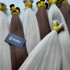 Cheveux humains blonds et bruns en gros, 100 % naturels, qualité supérieure, cheveux vierges vietnamiens, super double drawn, couleur tendance - Product Image 3