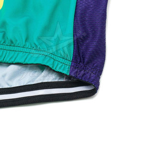 Maillot de cyclisme léger en polyester respirant et écologique, imprimé par transfert thermique, coupe-vent, pour adultes, vente en gros, haute qualité - Product Image 4
