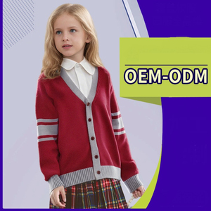 <b>Men's</b> Knitted School <b>Cardigan</b> Solid Color Long Sleeve Autumn Wear Regular Fit Acrylic Material Button Closure V-Neck Sweater - Product Image 5