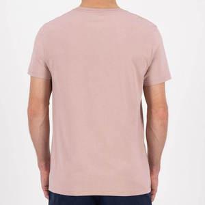 เสื้อยืดผู้ชายฤดูร้อนสั่งทำขายส่ง คุณภาพสูง ผ้าฝ้ายหนา แฟชั่นสไตล์สตรีท สีพื้น ผ้าฝ้ายถัก - Product Image 3