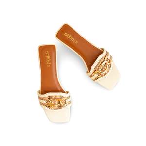 รองเท้าแตะทางการกวาง FR8372รองเท้าเจลลี่หรูหรา - Product Image 1