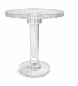Mesa de Centro Redonda de Acrílico Transparente, Mesa Auxiliar Moderna y Contemporánea, Fácil de Limpiar, Muebles para Sala de Estar y Hotel - Product Image 1