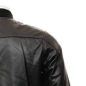 เสื้อแจ็คเก็ตหนังวินเทจคุณภาพพรีเมียมสำหรับผู้ชาย สไตล์ไฮสตรีท เสื้อผ้าฤดูหนาว ระบายอากาศได้ดี กันน้ำ ทรงฟันเนล - Product Image 6