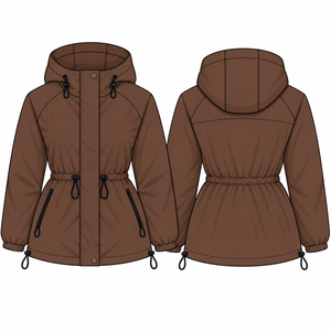 Womens <b>Lightweight</b> Full Zip Rain Jacket Hooded <b>Coat</b> Outdoor windbreaker jacket SportSwear - Product Image 2