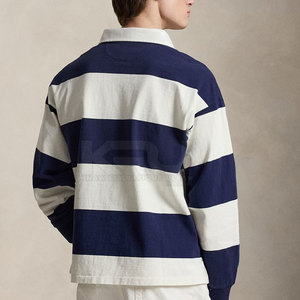 Camiseta de Rugby para Hombre, Manga Larga, Transpirable, Elegante, con Nombre de Equipo Personalizado en la Parte Delantera, Tacto Suave, Material 100% Poliéster, Duradera, al Mejor Precio - Product Image 3